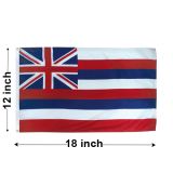12"x18" Hawaii Nylon Outdoor Flag